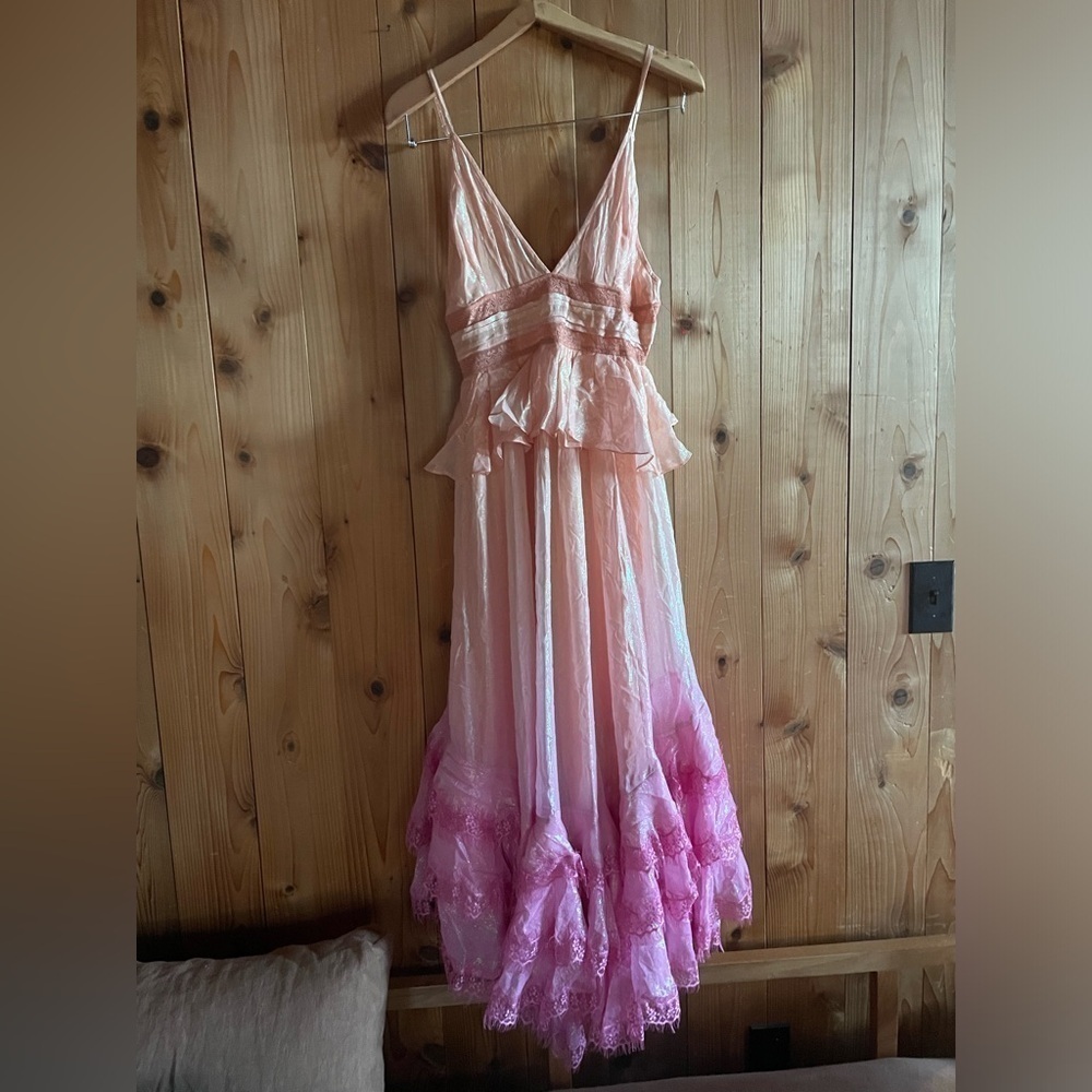 NWT ROCOCO SAND Emi Dress Pink Ombre L - Picture 4 of 9